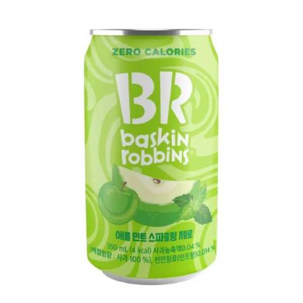 Baskin Robbins Apple Mint Sparkling 0 Cal  (Mix Fruit) 350ml