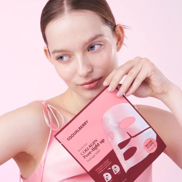 EQQUALBERRY Collagen Pore-Tight Up Hydrogel Mask x4