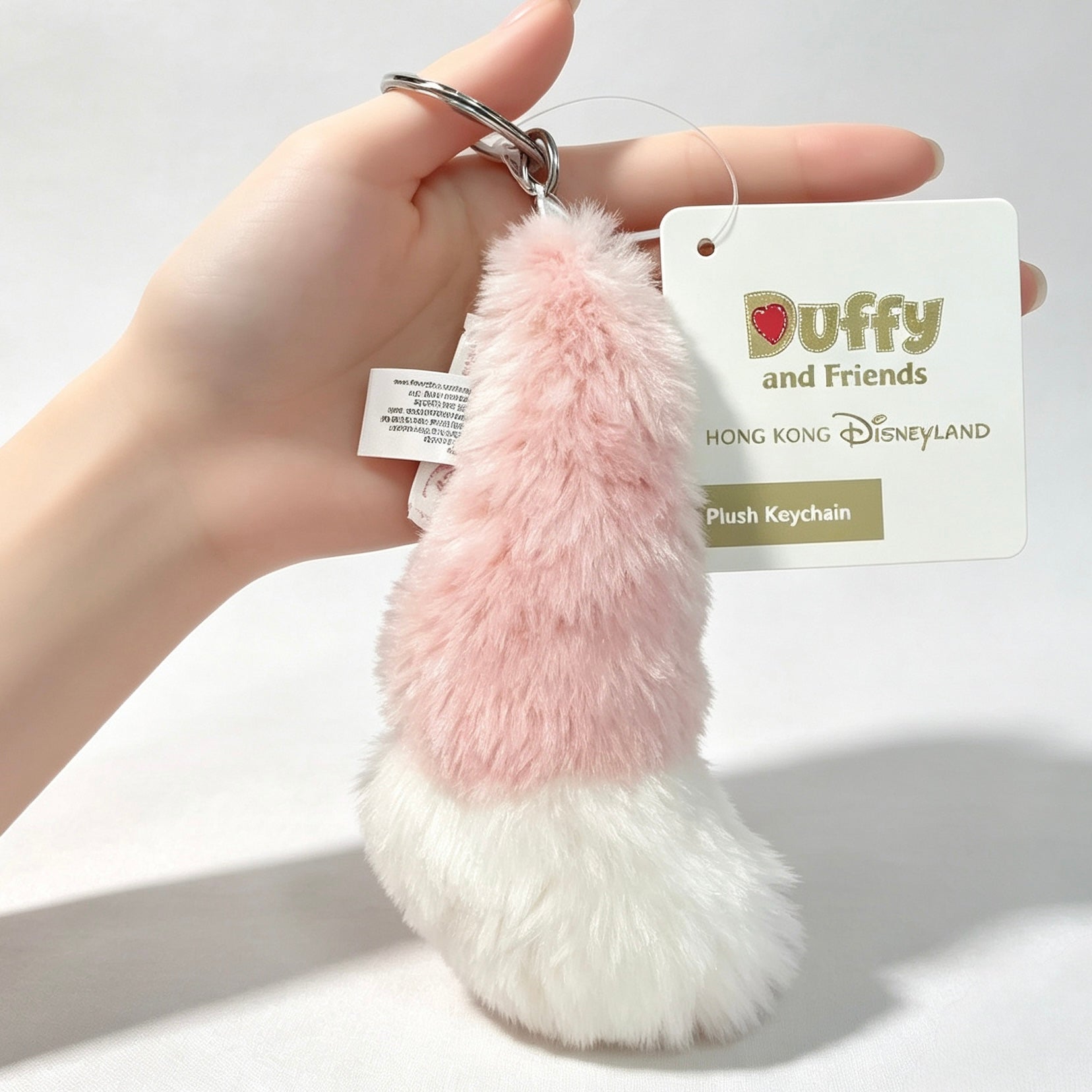 Disney LinaBell Fluffy Plush Tail Keychain