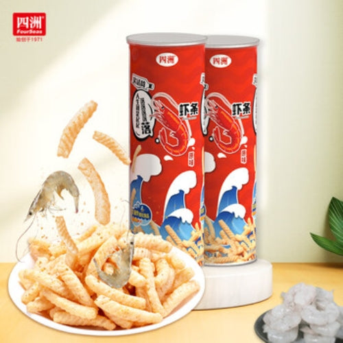 FOURSEAS Prawn Crackers Original Flavor Can 80g