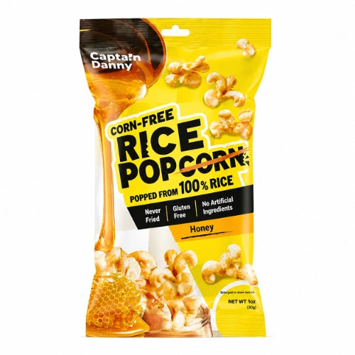 Rice Pop Capitaine Danny - Frit à la main au miel, original 120 g