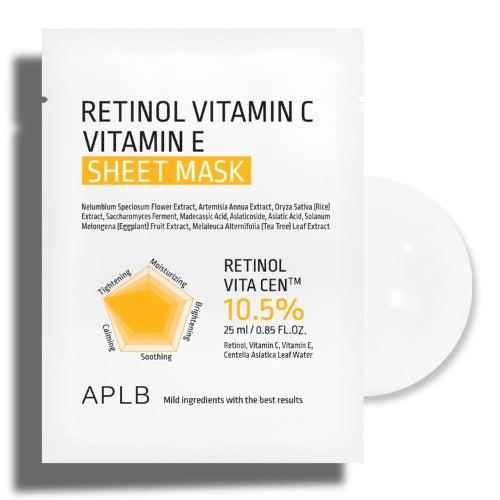 APLB Retinol Vitamin C Vitamin E Sheet Mask (1)
