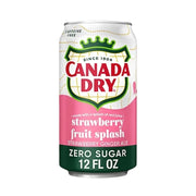 CANADA DRY Strawberry Zero Sugar Ginger Ale 355ml