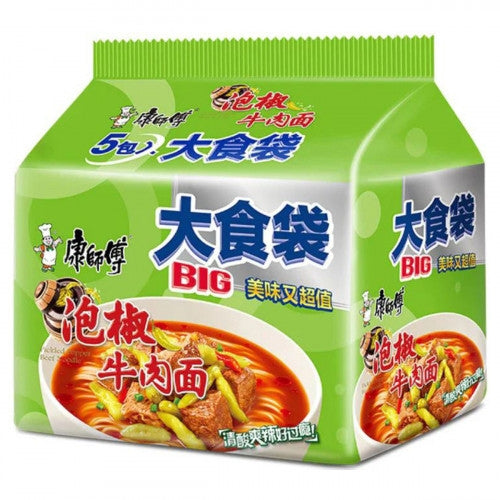 KSF BIG Instant Noodle-Pickled Chili Beef (5 Bags)