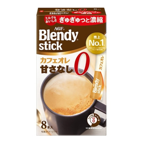 Bâtonnets de café au lait AGF Blendy sans sucre 71,2 g/8 pièces