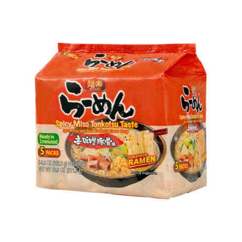 HIKARI MENRAKU Spicy Miso Tonkotsu Ramen (5 Packs)