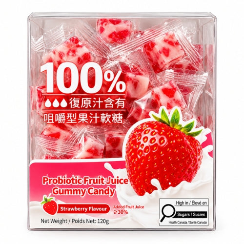 Jus de fruits Dobby QQ Candy Saveur Fraise 100g