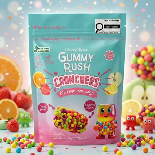 GUMMY RUSH Crunchers Party Mix 80g