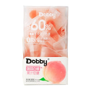 Jus de fruits Dobby, bonbons QQ, saveur pêche, 100 g