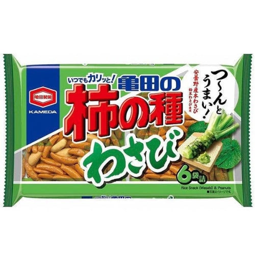 KAMEDA Kakino Tane Peanut Rice Cracker Wasabi Flavor 164g