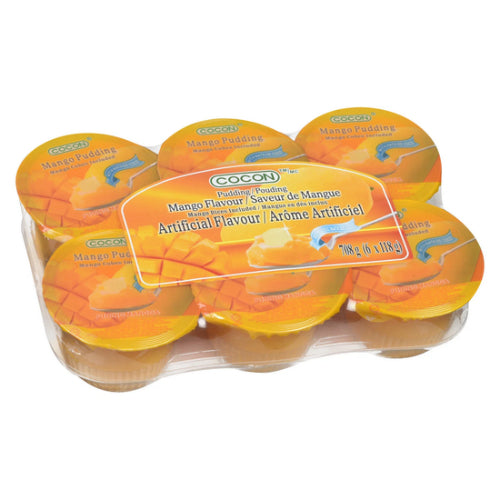 COCON Nata Fruit Dices Pudding Mango Flavor (6 pcs)