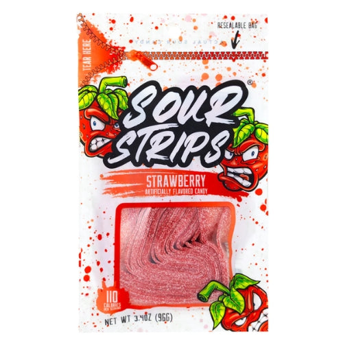 SOUR Strips Bag Strawberry 96g