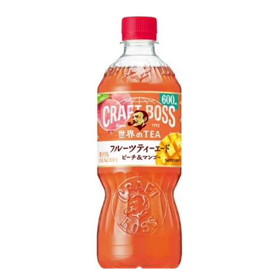 SUNTORY Craft Boss Fruit Tea Peach Mango Flavor 600ml