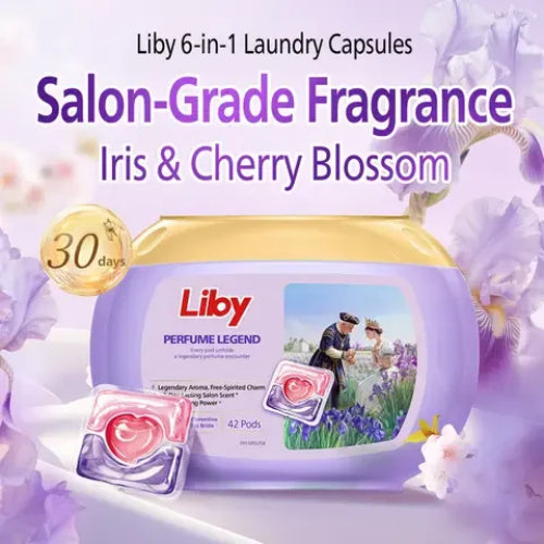 LIBAI Fragrance Laundry Detergent Pods (Iris Scent)