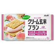 ASAHI Creamy Brown Rice Bran White Peach 72g