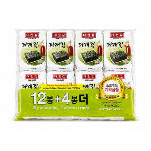 DAECHUM Snack d'algues Parae 16 pièces