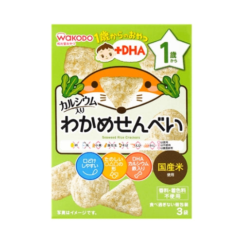 WAKODO Scallop & Seaweed Teething Rice Crackers