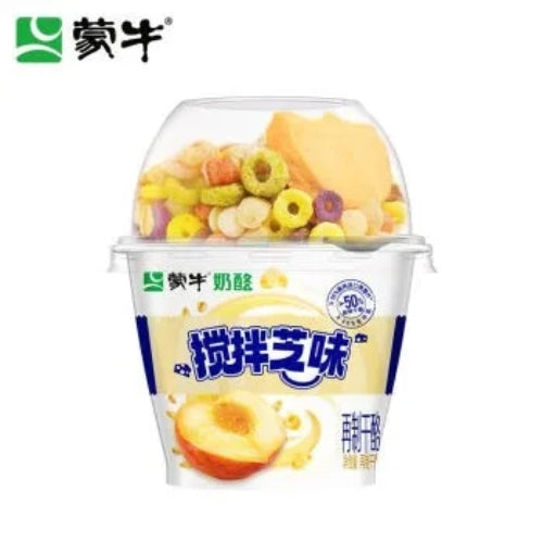 MENGNIU Yogurt Mix with Cereal Yellow Peach Flavor