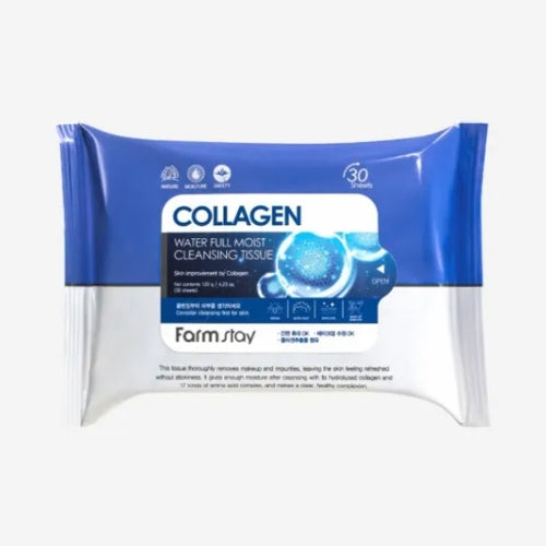 FARM STAY Collagen Water Full Moist Cleansing Tissue 30 Sheets
