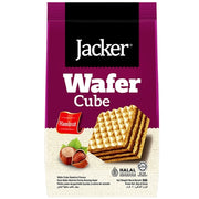 JACKER Wafer Cube Hazelnut Flavoured 80g