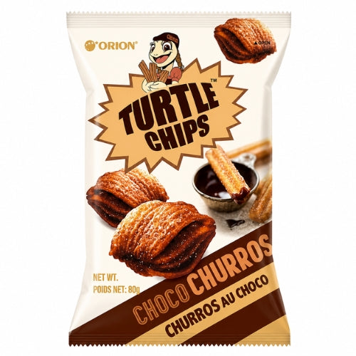 ORION Turtle Chips Choco Churros 80g