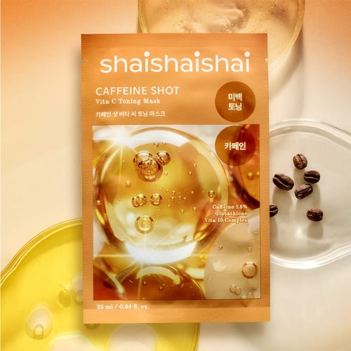 SHAISHAISHAI Caffeine Shot Vita C Toning Mask