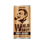 SUNTORY BOSS Less Sweet Coffee Wild Shot Milk Flavor 185g