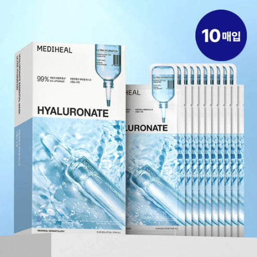 MEDIHEAL Hyaluronate Essential Mask 10PCS