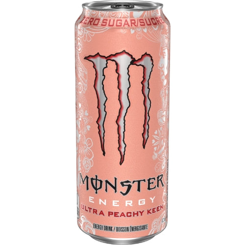 ASAHI Monster Zero Sugar Ultra Peachy Keen Energy Drink