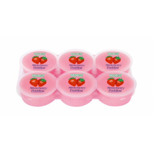 COCON Nata De Coco Pudding Strawberry Flavor (6 pcs)