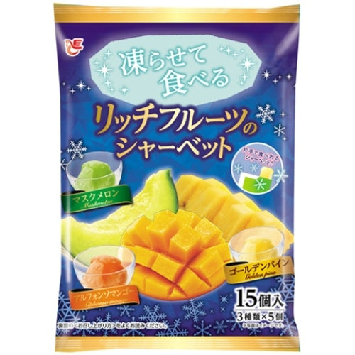 ACE BAKERY Assortiment de sorbets aux fruits riches surgelés 15 mcx