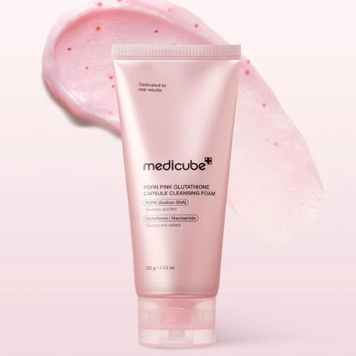 MEDICUBE PDRN Pink Glutathione Capsule Cleansing Foam 120g