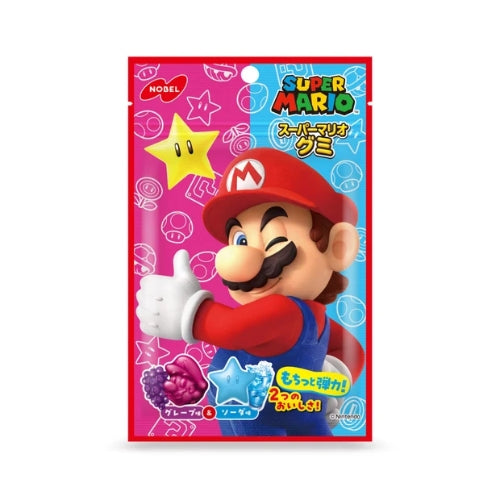 NOBEL Super Mario Gummy Candy Grape & Soda Flavor 50g