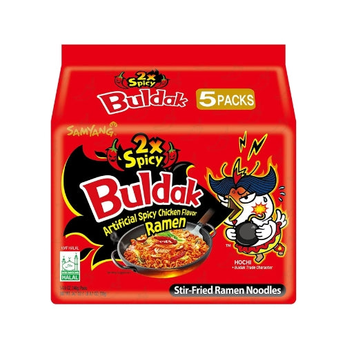 SAMYANG Buldak Hot Chicken Ramen 2X Spicy Flavor (5 Bags)
