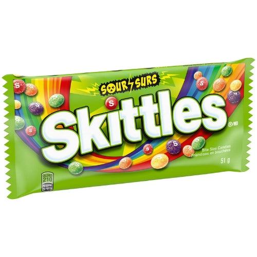 SKITTLES Rainbow Sour Candy 51g