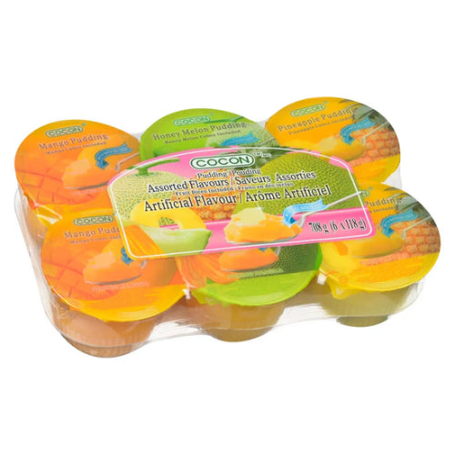 COCON Nata Fruit Dices Pudding Mix Flavor (6 pcs)