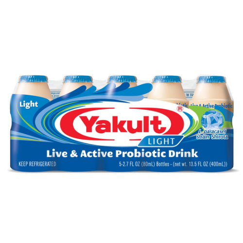 YAKULT Probiotic Drink Light 80ml (5 Bottles)