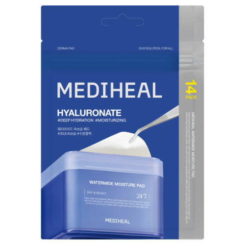 MEDIHEAL Hyaluronate Hydration Toner Pad Zipper Pouch 14pcs