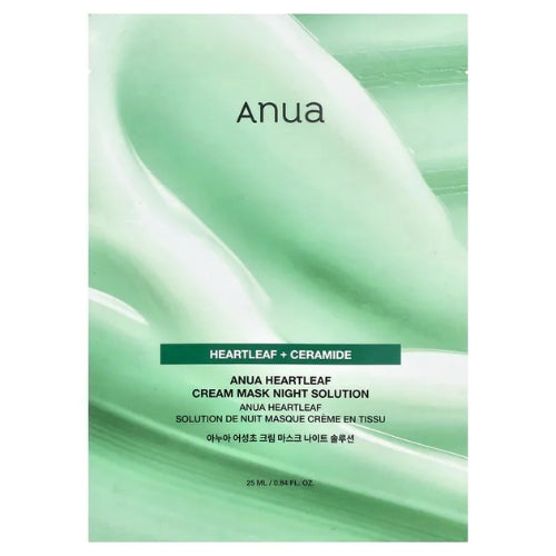 ANUA Hearthleaf Cream Sheet Mask Night Solution 1pc