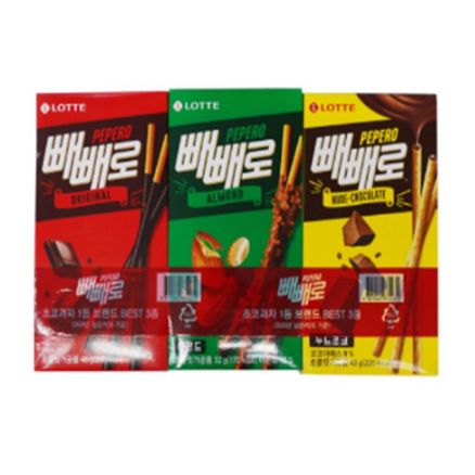 LOTTE Pepero (Lot de 3) 123 g