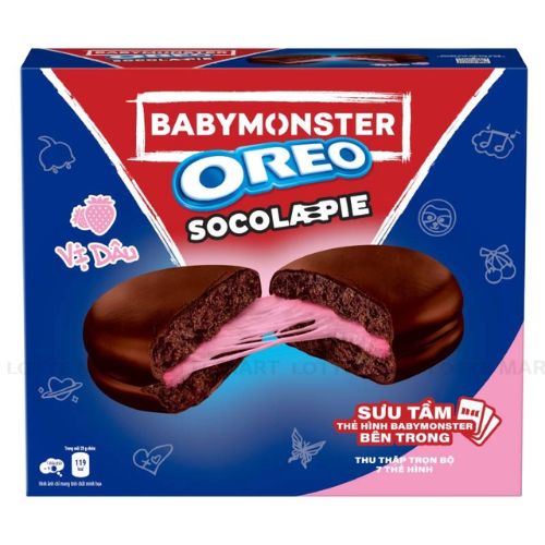 Oreo Socola-pie saveur guimauve à la fraise 12 x 30 g