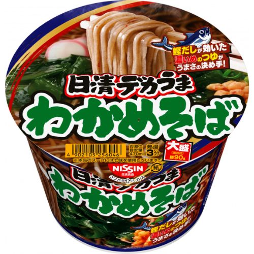 Nissin Dekauma Pork Wakame Soba 106g
