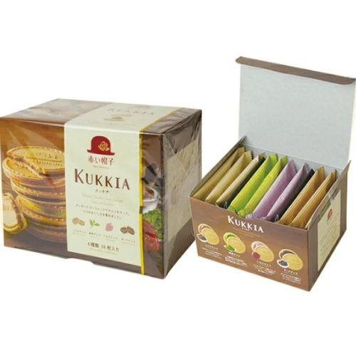 Akai Bohshi Red Hat 4 Varieties Whipped Chocolate Sandwiched Cookie 10pcs