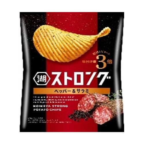 KOIKEYA Strong Potato Chips (Salami & Coarsely Pepper Flavor) 52g