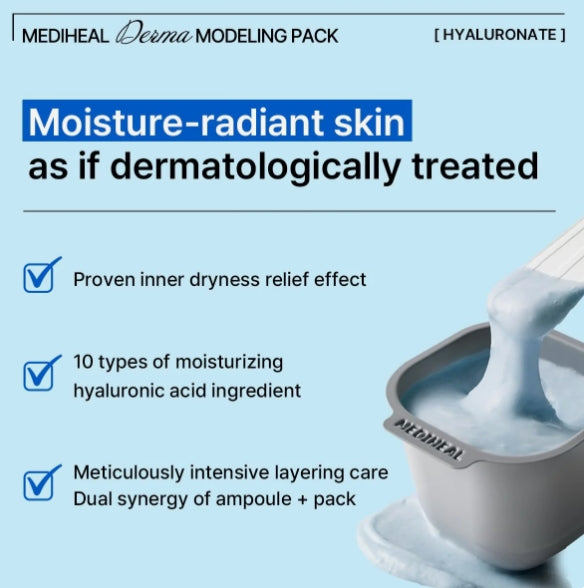 MEDIHEAL Derma Modeling Pack Mega Set Hyaluronate (5 Sheets)