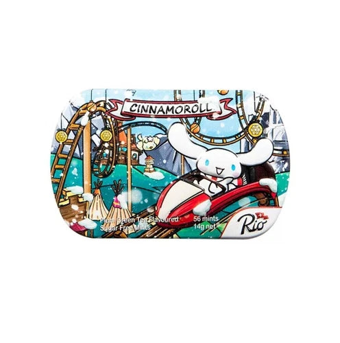 Bonbons à la menthe sans sucre Rio Cinnamoroll saveur thé vert et prune, 14 g