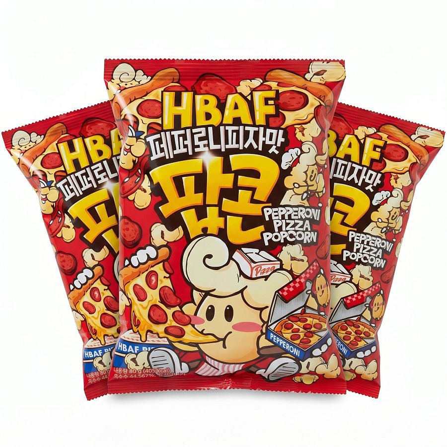 HBAF Popcorn Pepperoni Pizza 80g