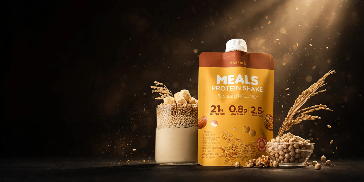 Meals Protein Shake hero banner desktop dark
