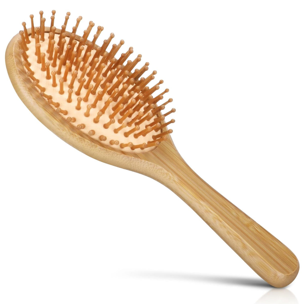 KEYMERRY Wooden Handle Paddle Hair Brush
