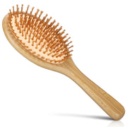 KEYMERRY Wooden Handle Paddle Hair Brush